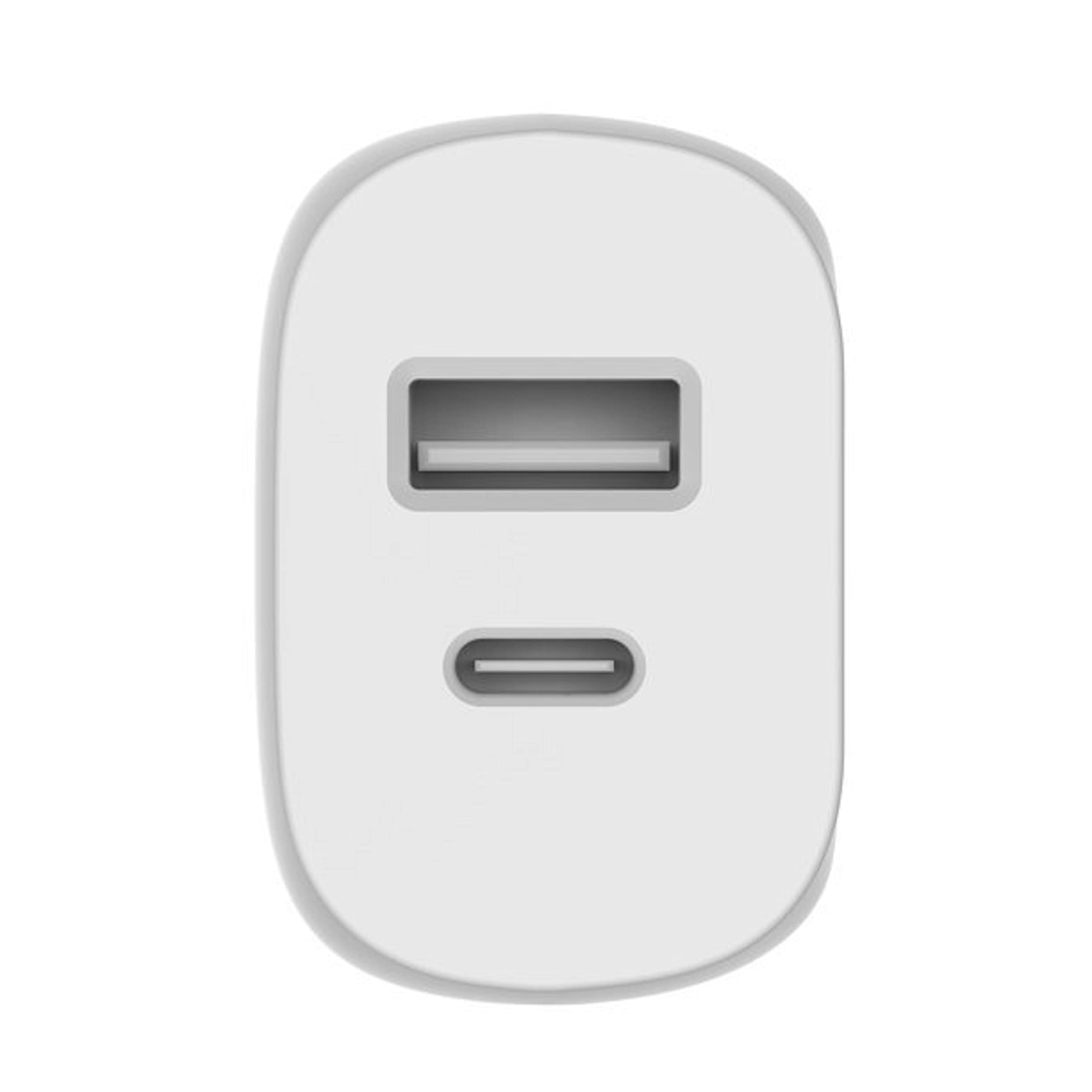 Belkin Usb C Wall Charger 32W C To C Cable Included Pd With 20W Usb C & 12W Usb A Ports For Usb C Power Delivery