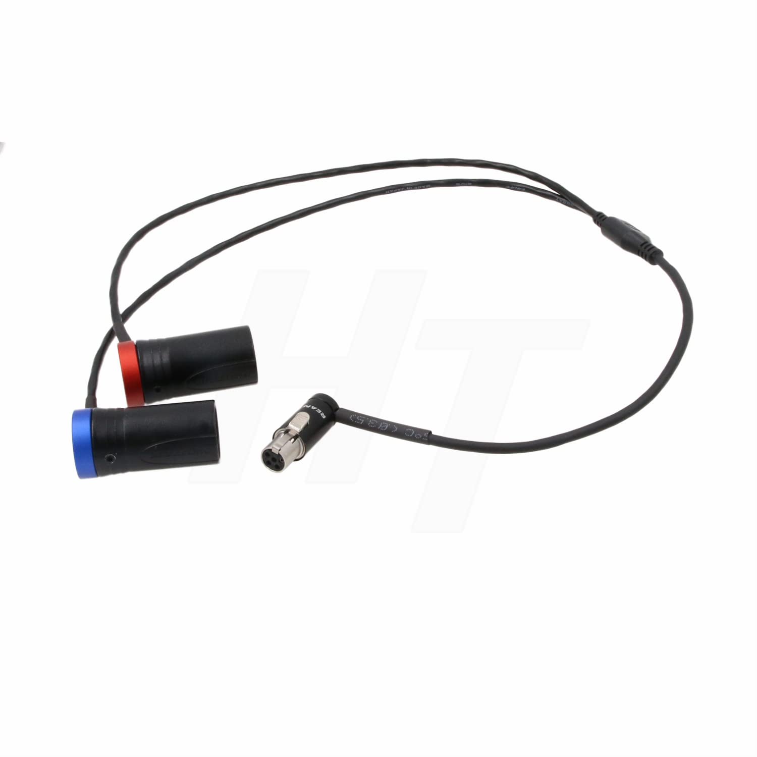 Hangton Audio Y Cable For Sennheiser Zaxcom Lectrosonics Src5P Receiver To Camera Mixer Recorder, Low Profile Ta5F To Xlr3M 20''