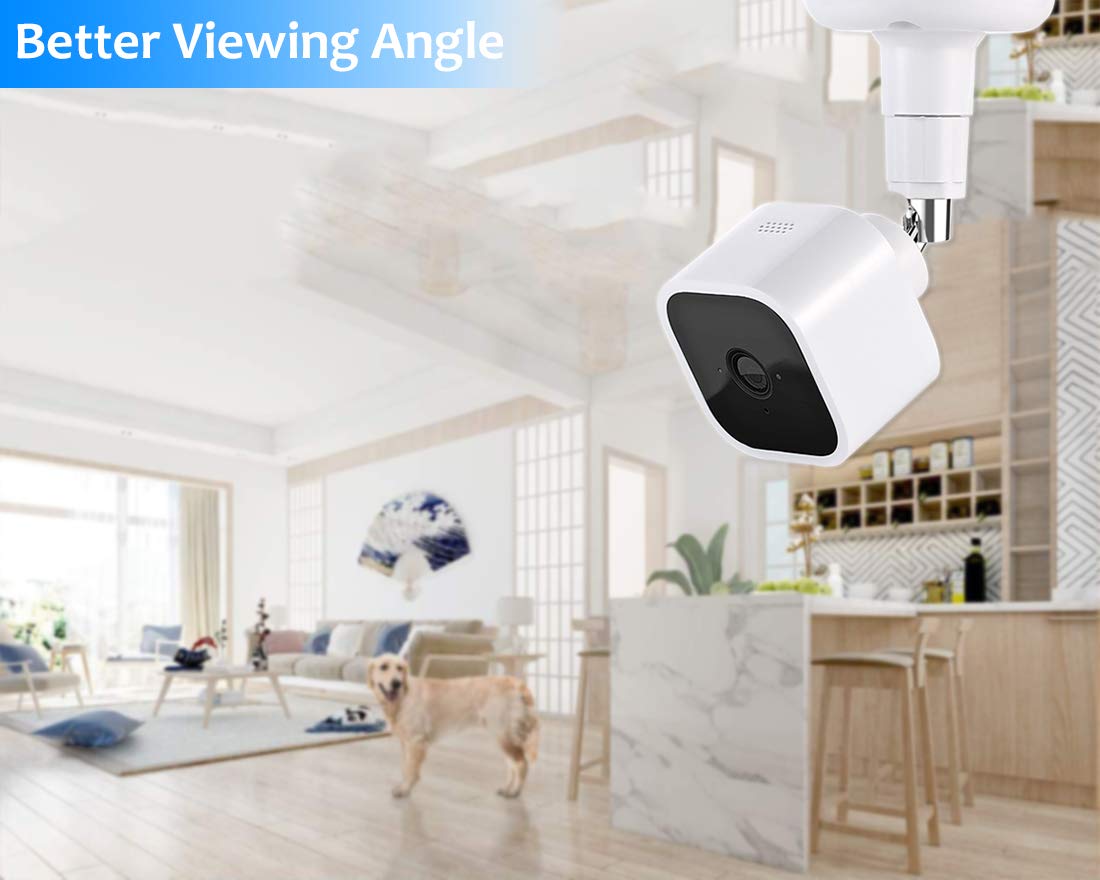 Blink Mini Camera Wall Mount Bracket, 360 Degree Adjustable Camera Mount Stand For Blink Mini Indoor Camera, Also Fit For Blink