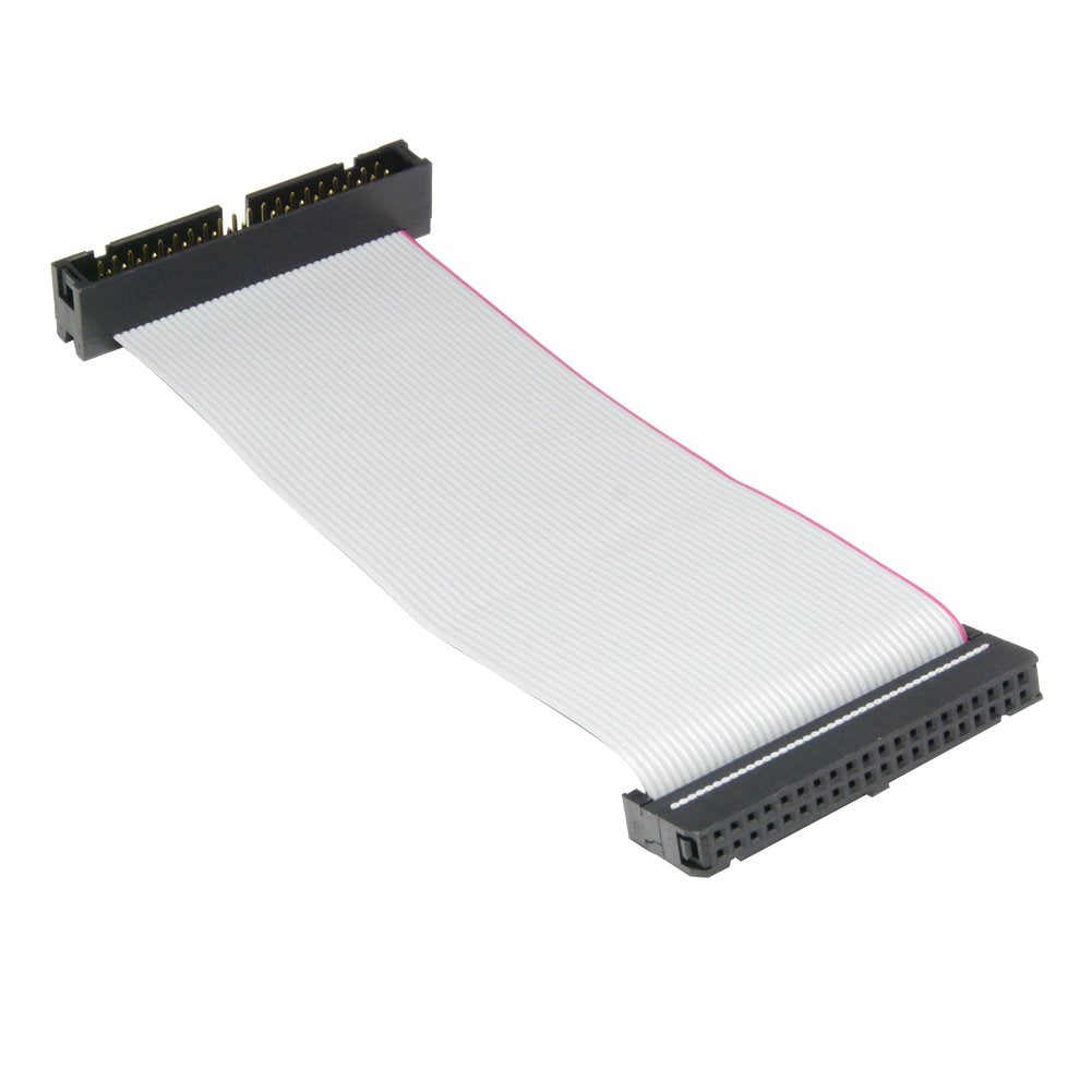 Ide 40 Pin Male To Female Hard Drive Extension Cable 6 Inch Flat Ribbon Cord For 3.5'' Pata Hdd (39 Pin + 1X Empty)