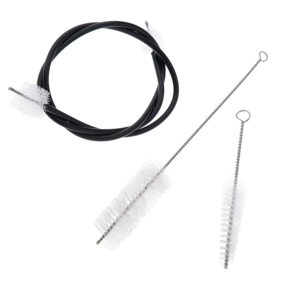 Jiayouy 3 Pieces Trumpet Cleaning Kit Mouthpiece Brush Valve Brush Flexible Brush Set for Trumpet Trombone Instrument Maintenanc