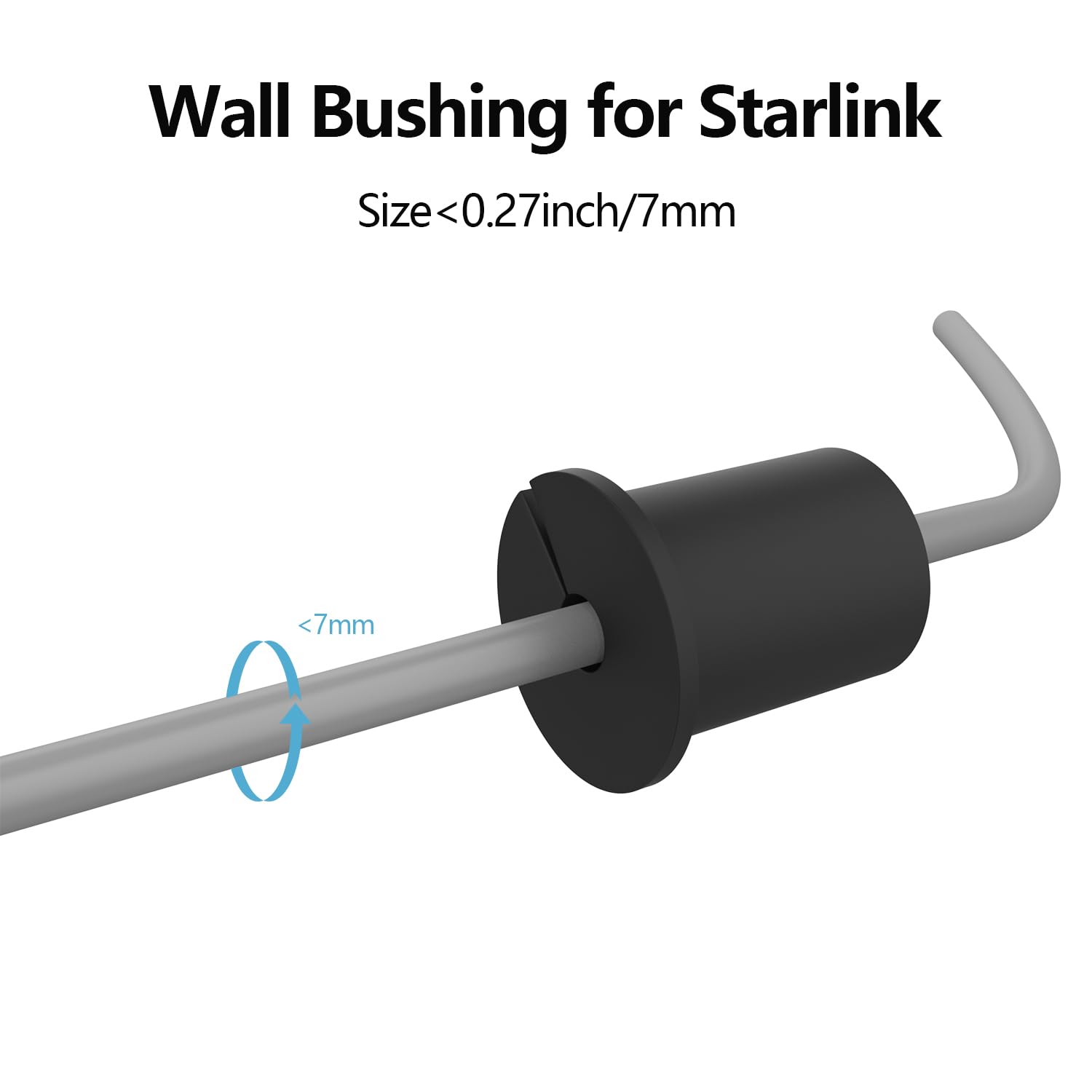 1    Starlink Ethernet Adapter,Cable Routing Kit For Star Link Wall Bushing Wall Cable Accessories Starlink Grommet Wall Pass Th