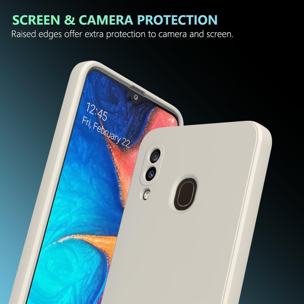 Wogroo For Samsung Galaxy A20 Case White, A30 Case Scratch Resistant With Soft Touch, Slim Thin Phone Cover For Samsung Galaxy A