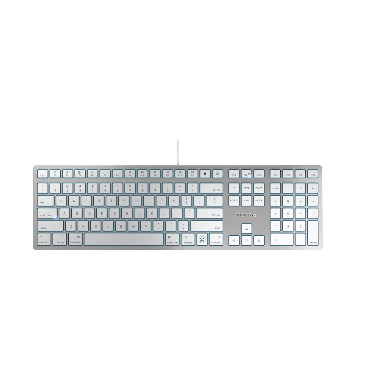Cherry Kc 6000 C Slim Keyboard Made With Mac Layout. Scissor Tech Typing For Near Silent. Alternative To Magic Keyboards. Usb C