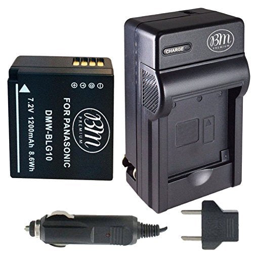 BM Premium DMW BLG10 Battery and Charger for Panasonic Lumix DC G100, DC ZS70, DC ZS80, ZS99, DMC ZS100, DC ZS200, DC GX9, DC LX100 II, DMC GX80, DMC GX85, DMC ZS60, DMC GF6, DMC GX7, DMC LX100 Camera