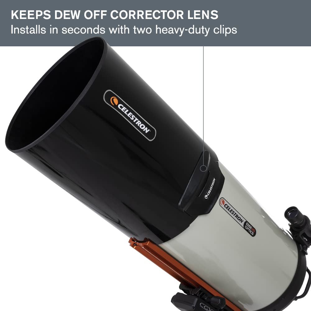 Celestron   Dew Shield With Cover Cap   Aluminum Dew Prevention   Fits 11    Schmidt Cassegrain, Edgehd, And Rasa Telescope