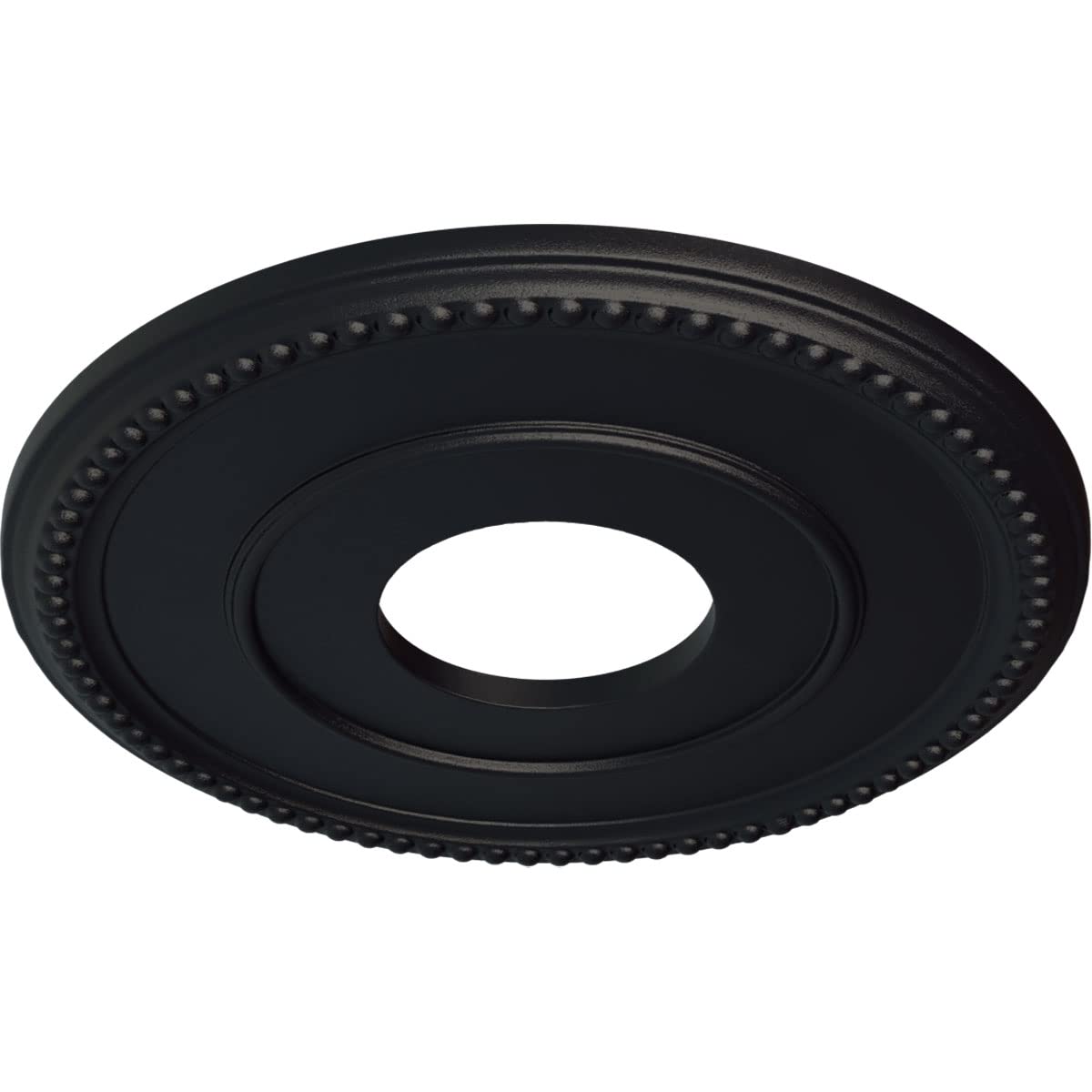 Ekena Millwork Cm12Brsgs 12 1/2Od X 3 7/8Id X 3/4P Bradford Ceiling Medallion Fits Canopies Up To 6 5/8, Steel Gray