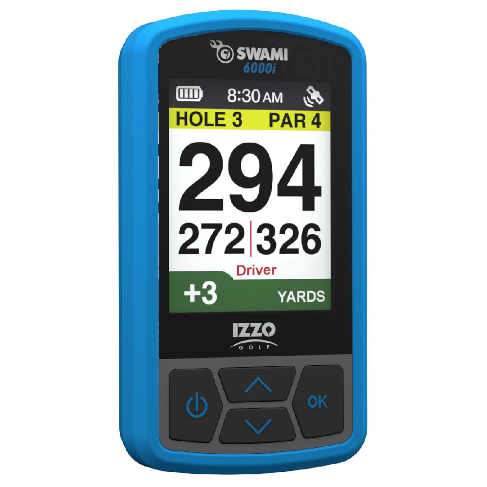 Izzo Swami 6000 Handheld Golf GPS WaterResistant Color Display with 38,000 Course Maps & Scorekeeper