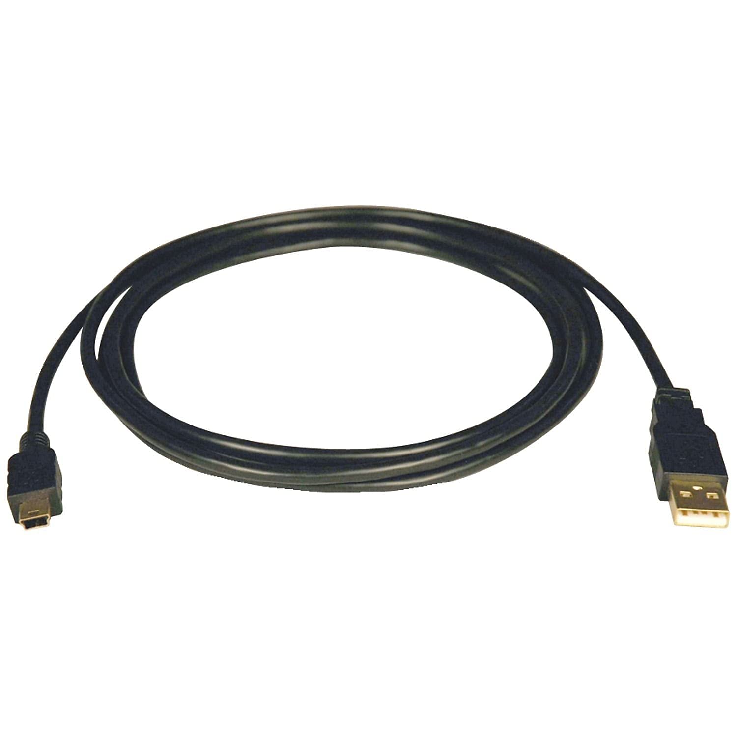Tripp Lite USB 2.0 HiSpeed A to MiniB Cable (A to 5Pin MiniB M/M) 6ft.(U030006), Black