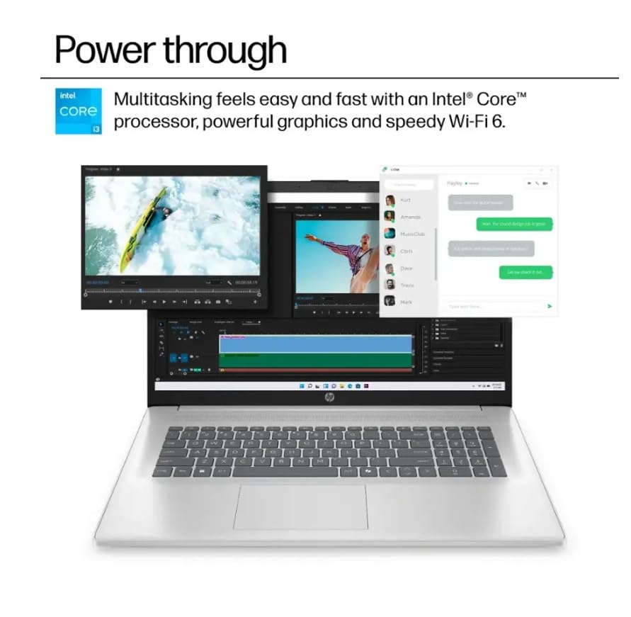 Hp 2025 Premium 17 Laptop, Lifetime Office 2024, 17.3    Hd+ Display, Intel Core I3-N305 Processor,32Gb Ram, 1Tb Pcie Ssd, Wi-Fi