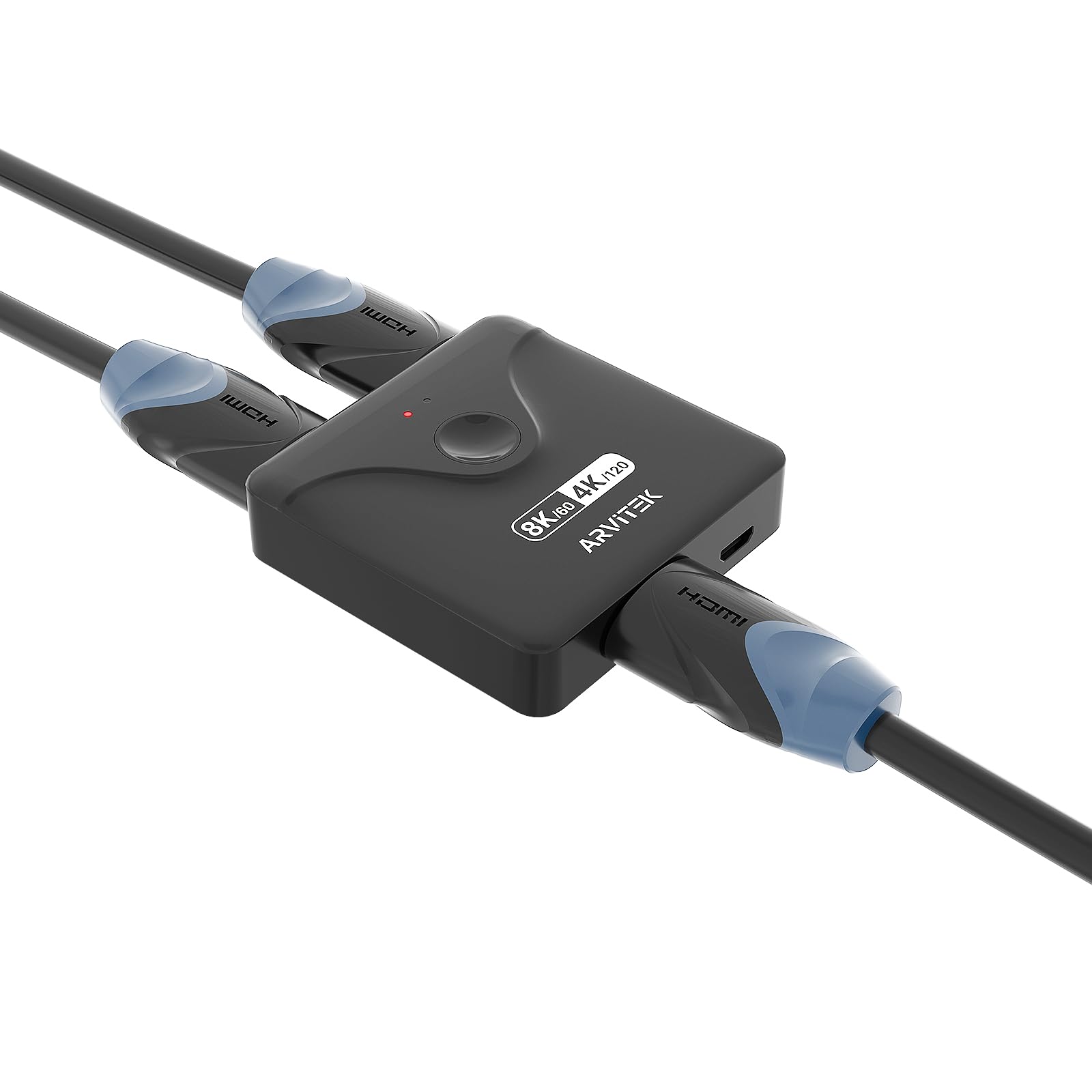 Arvitek 8K Hdmi 2.1 Switch 2 In 1 Out, 4K@120Hz Hdmi Switcher, 2 Computers Share 1 Monitor Switch Hdmi Hub Compatible With Xbox,