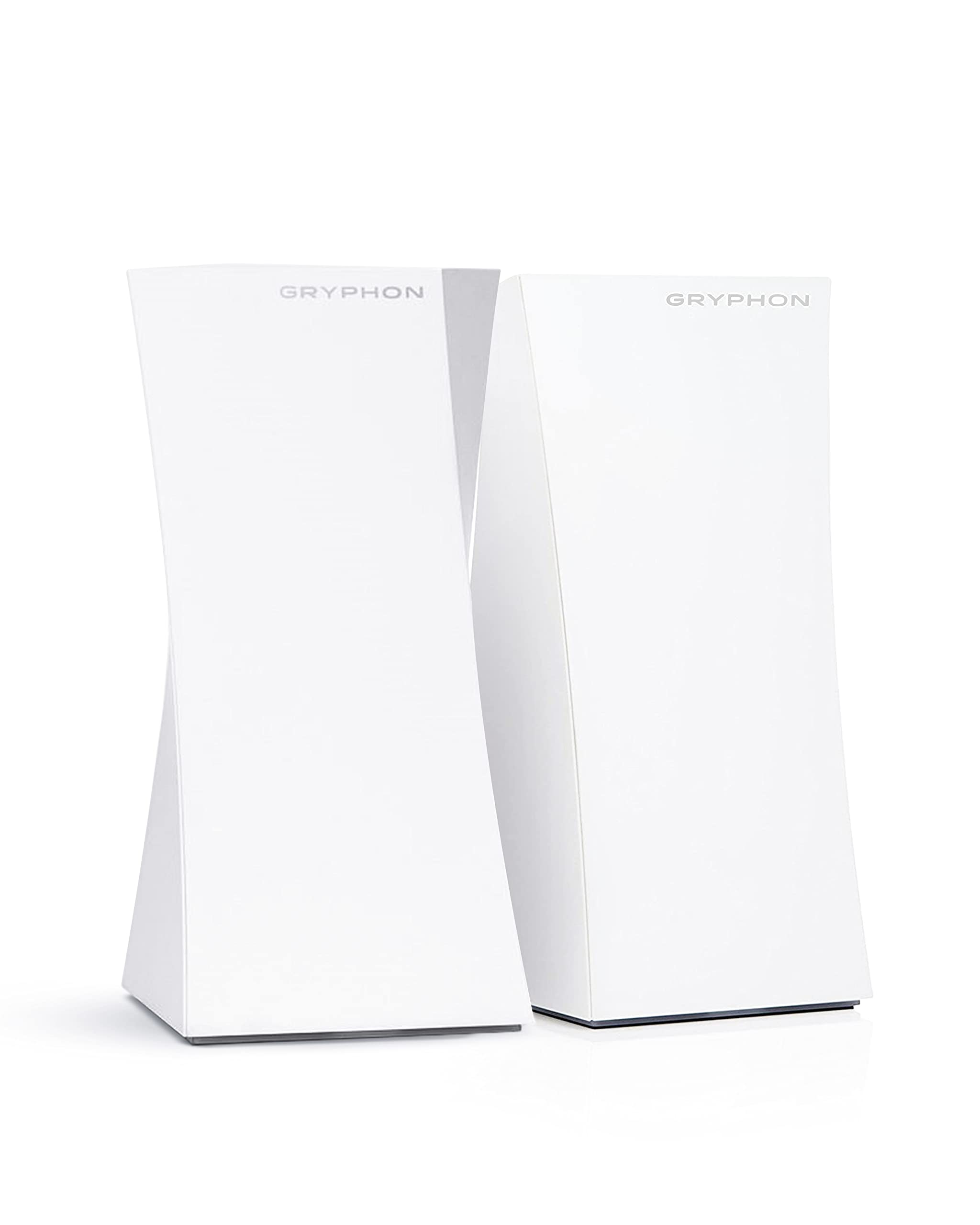 Gryphon Tower Super Fast Mesh Wifi Router 2 Pack   Advanced Firewall Security, Parental Controls, And Content Filters   Tri Band