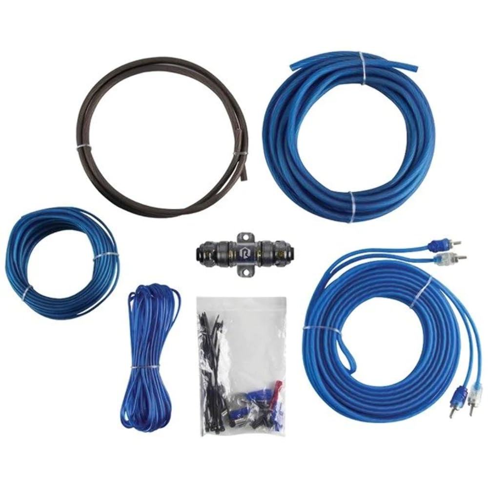 Raptor R2Ak8 Bulk Series R2 Amp Installation Kit (8 Gauge), Blue