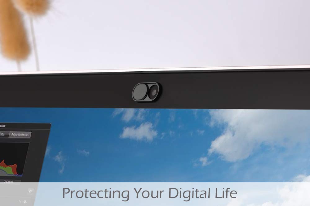 Cloudvalley Camera Cover Slide, 0.023Inch Ultra Thin Black&White, Web Webcam Cover For Macbook Air, Laptop, Imac, Desktop, Pc, M