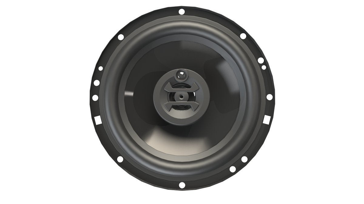 Hifonics Zeus ZS65CXS 6.5 Inch 3 Way 300W Shallow Mount Coaxial Speakers, Pair