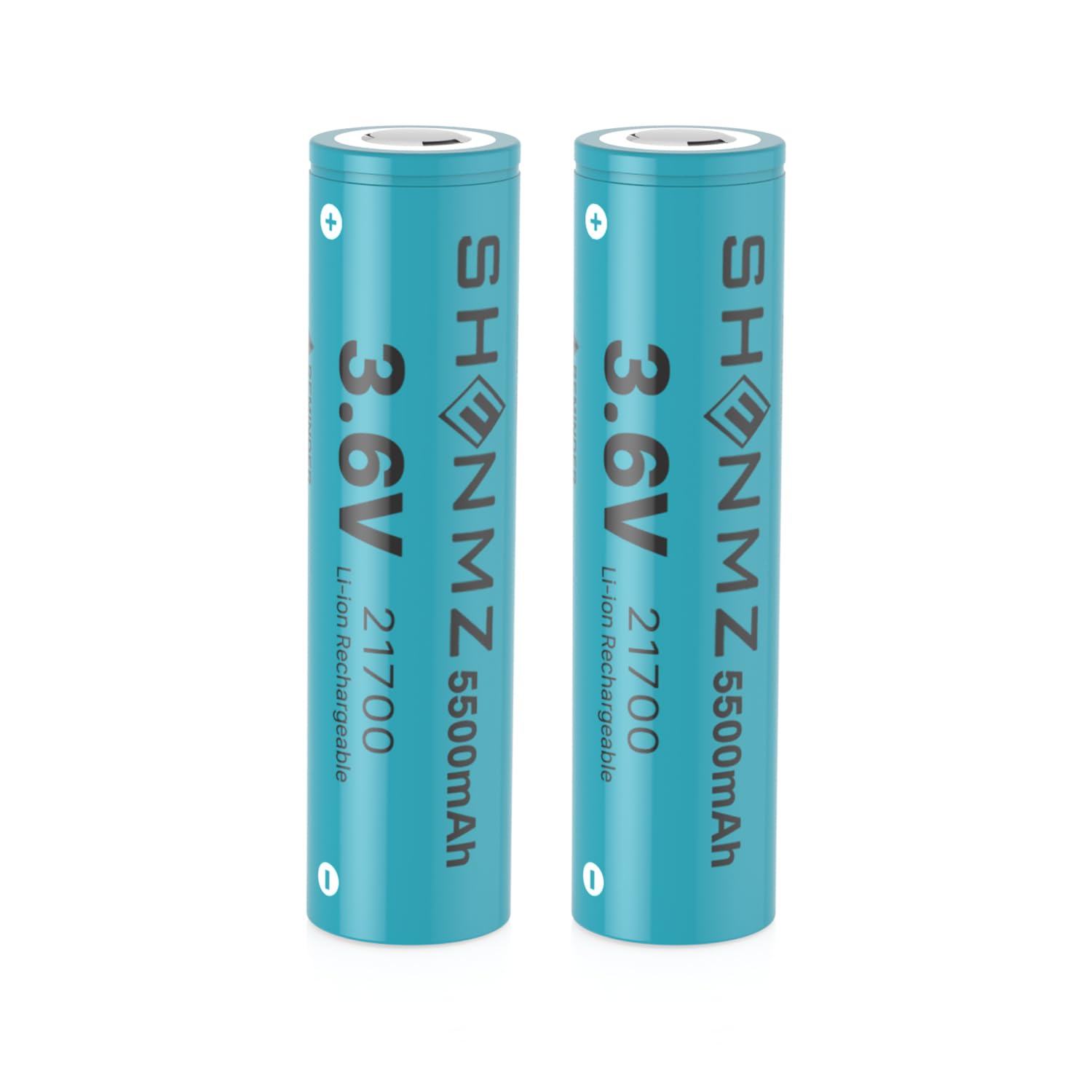 Shenmz 2 Pack Battery For 3.6V 5500Mah Flat Top Rechargeable Battery For Electronic Devices,Such As Led Flashlights, Emergency L
