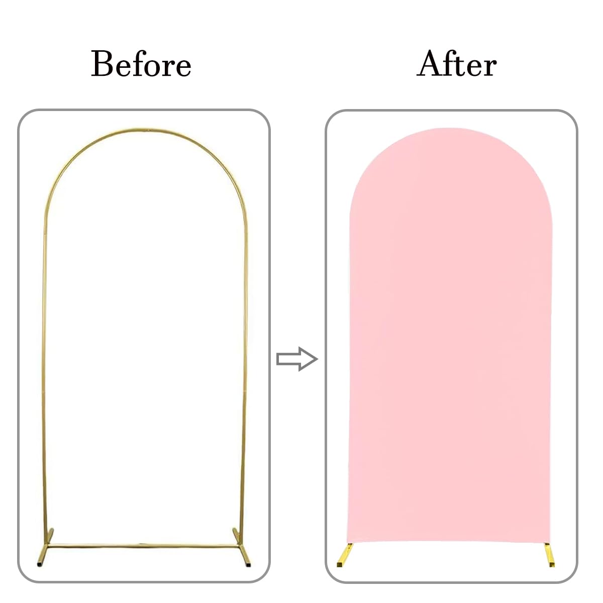 Spandex Fitting 7.2 Ft Pink Arch Covers For Arch Backdrop Stand   Jkdmjf Wedding Birthday Party Ceremony Banquet Engagement Phot