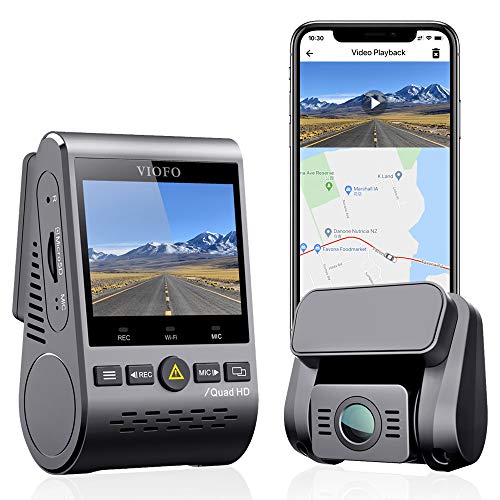 Viofo Dual Dash Cam 2K 1440P 60Fps +1080P 30Fps Front And Rear Dash Camera With Wi Fi Gps, Parking Mode, Emergency Recording, Su
