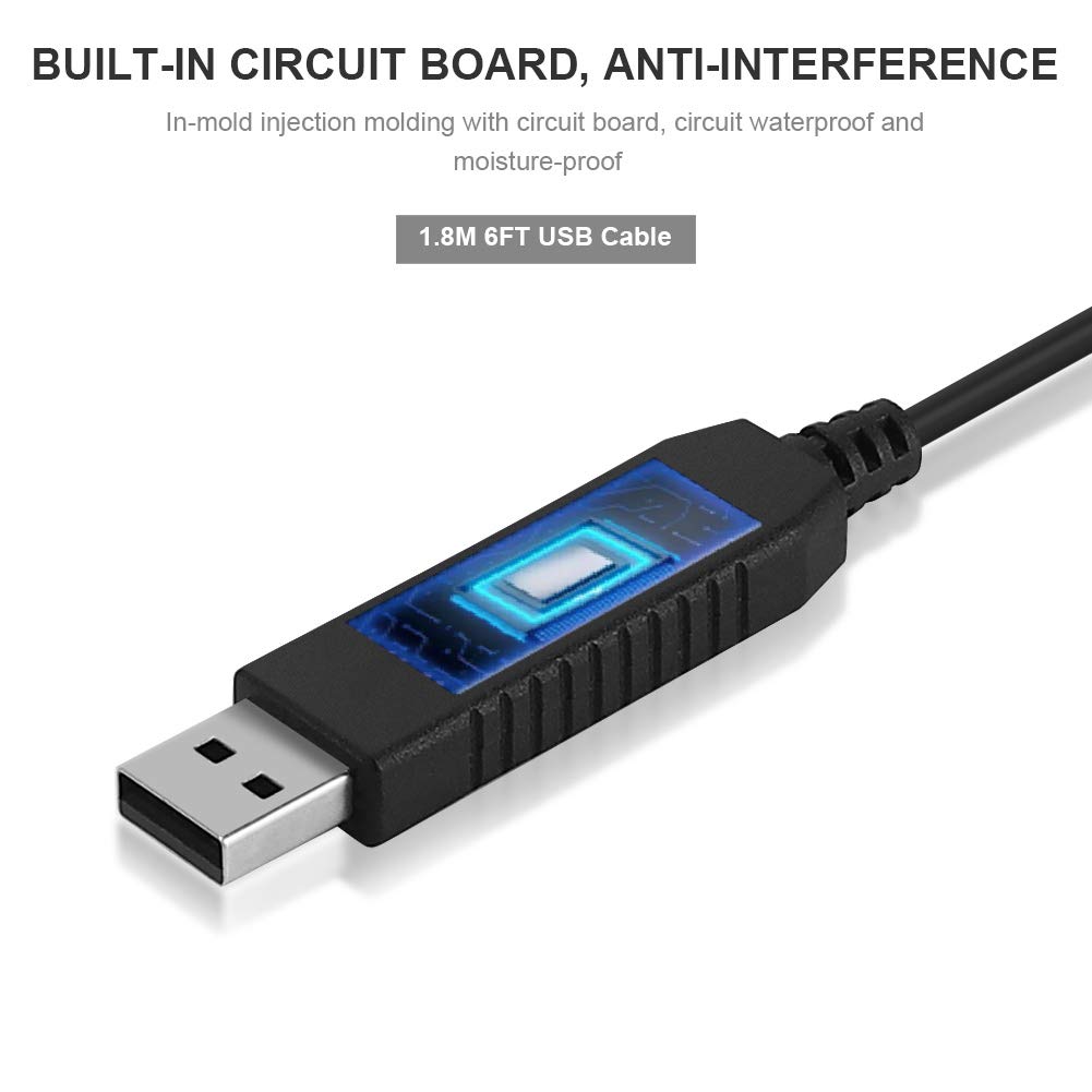 [Upgraded] Ikkegol Usb Triple Foot Pedal Optical Switch Control 3 Key Three Button Program Computer Keyboard Mouse Game Action Hid