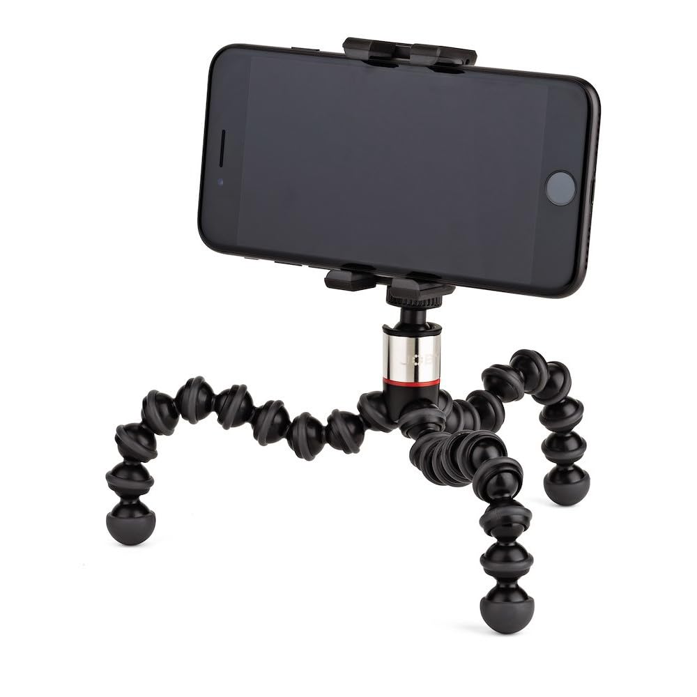 Joby Griptight One Gp, Universal Phone Holder, Magnetic Gorillapod Flexible Small Tripod For Smartphone, Foldable And Portable ,