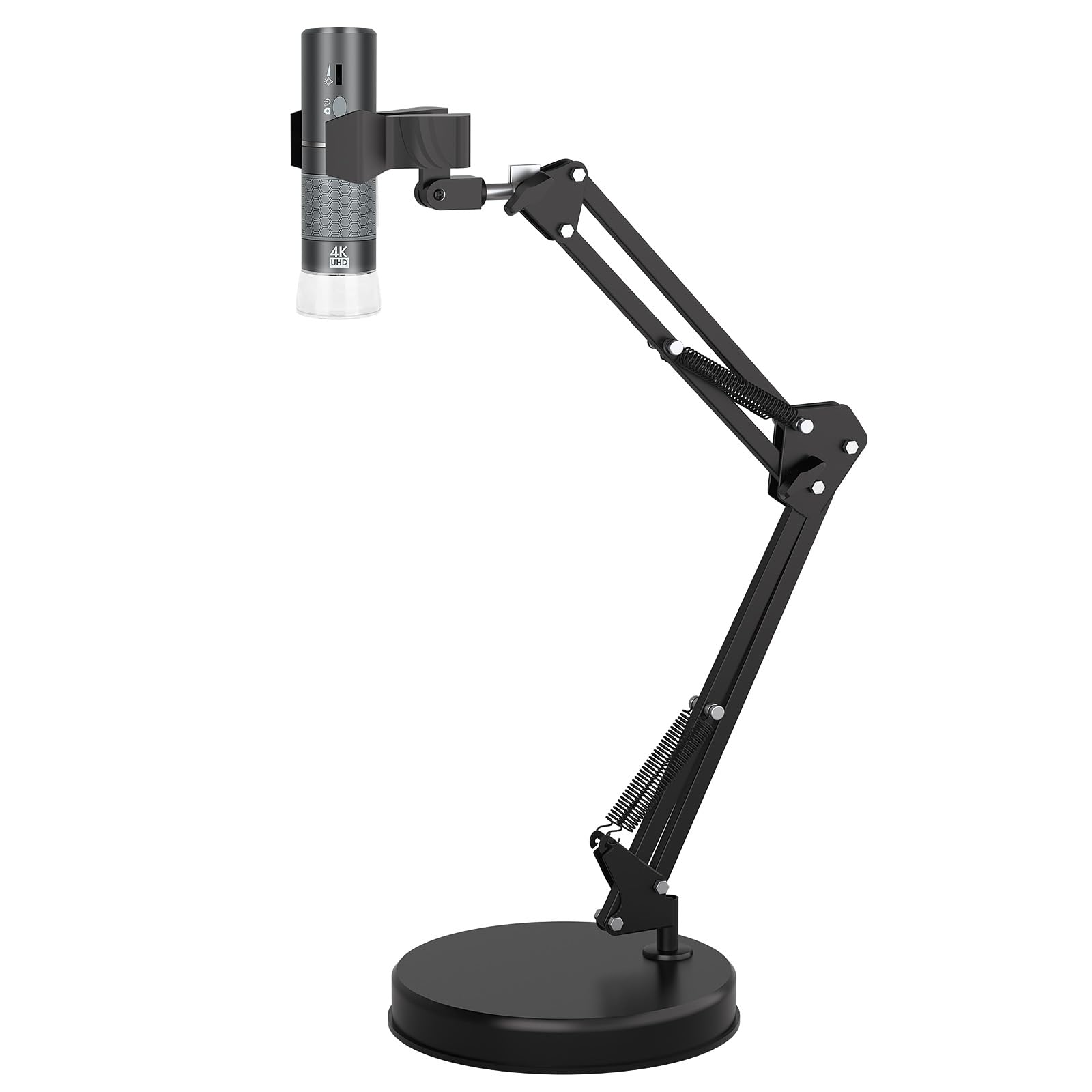 4K WiFi Digital Microscope for iPhone Android Phone and Windows Mac Linux Chrome, HD 3840x2160p Wireless Microscope Camera with 