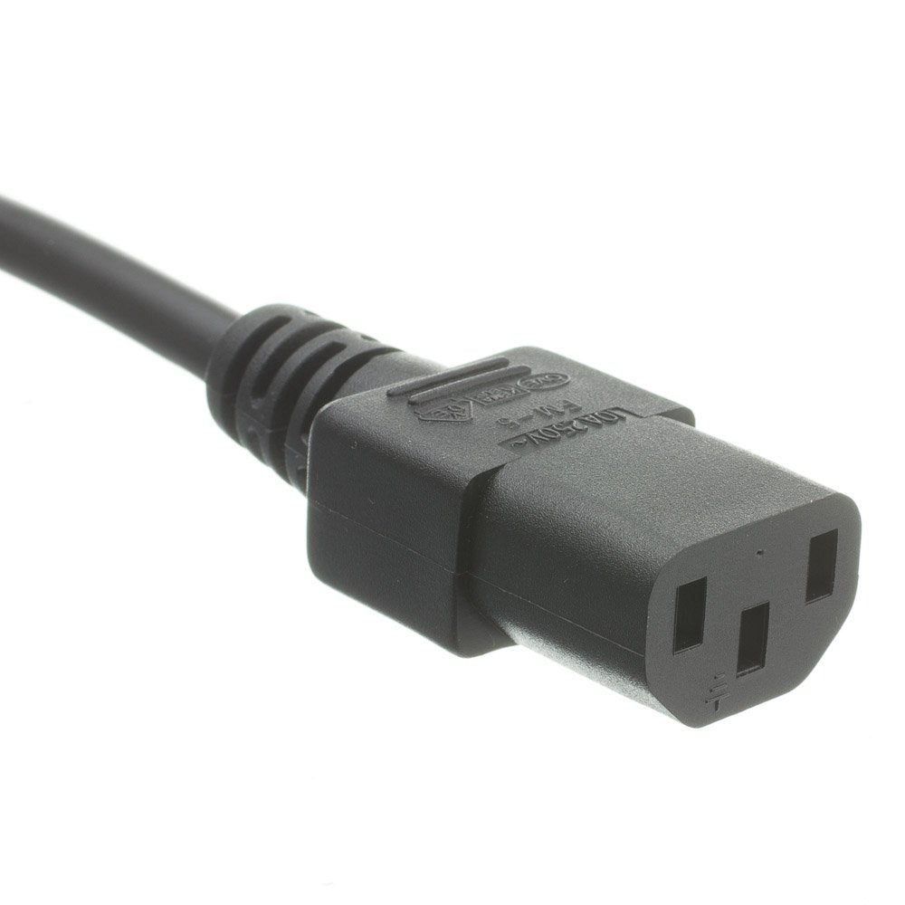 CableWholesale European Computer/Monitor Power Cord, Europlug or CEE 7/16 to C13, VDE Approved, 6 Foot
