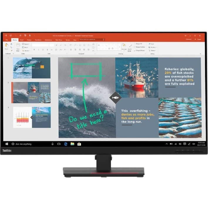 Lenovo Thinkvision P32P 20 62A2Gar2Us 31.5 Inch 4K Uhd 2160P Led Monitor, Black