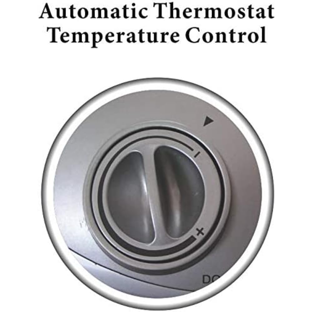 Optimus, H 7004, Silver Portable Ceramic Thermostat Heater