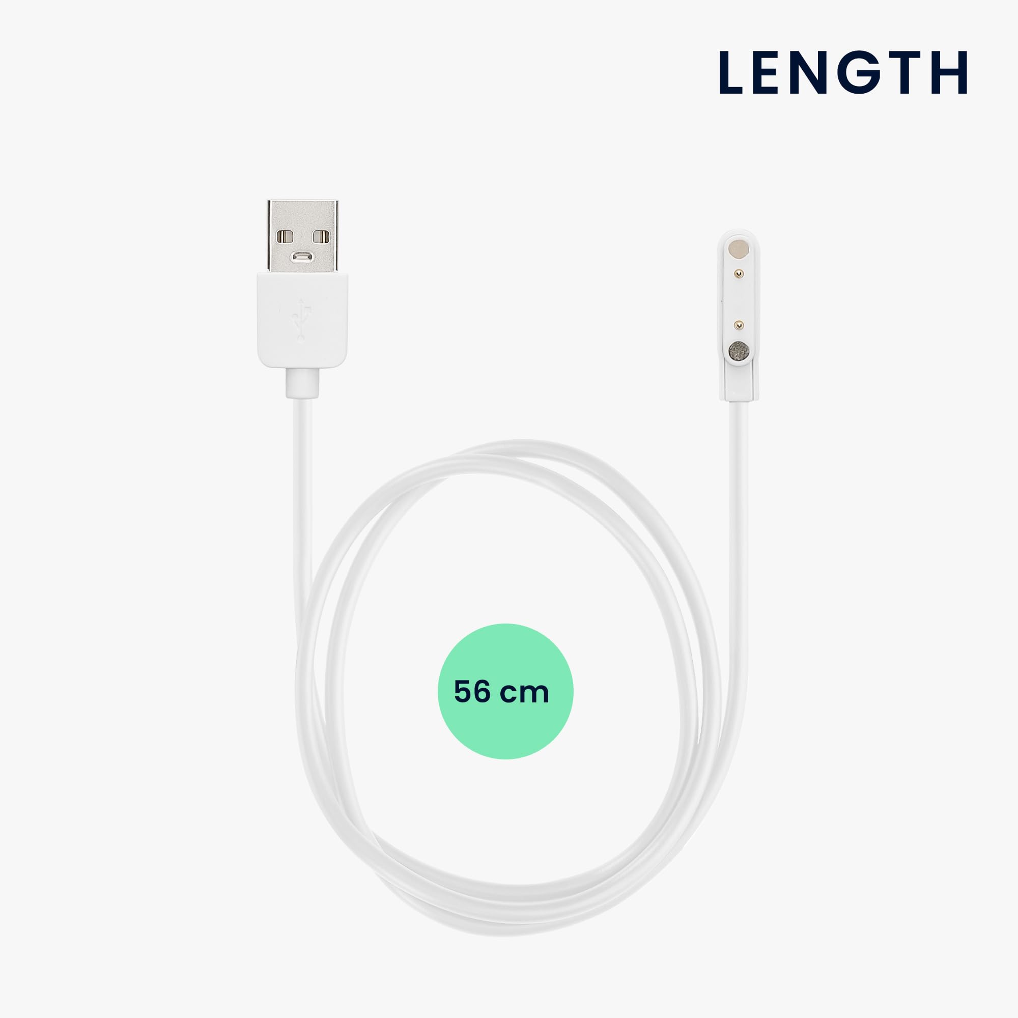 Kwmobile Usb Cable Charger Compatible With Xplora Xgo 2 Cable - Charging Chord For Smart Watch - White
