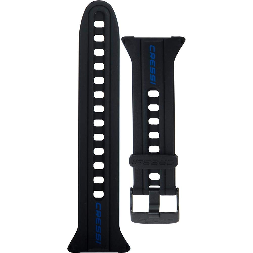 Cressi Watch Strap For Watch Style Dive Computer, Black/Blue