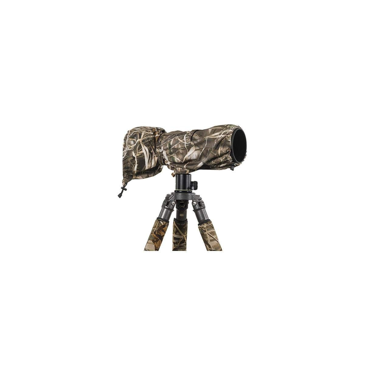 Lenscoat Raincoat Rs For Camera And Lens, Large Rain Cover Sleeve Camouflage Protection (Realtree Max4 Hd) Lcrslm4