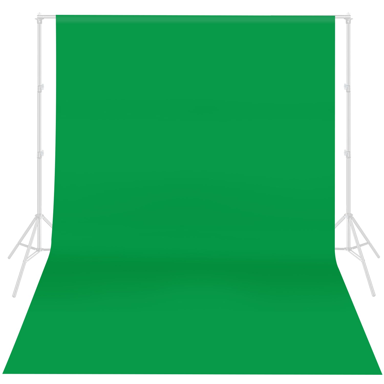 Hemmotop Green Screen Backdrop, 6X9 Ft Greenscreen Background For Streaming, Seamless Polyester Green Photo Backdrop Fabric Shee