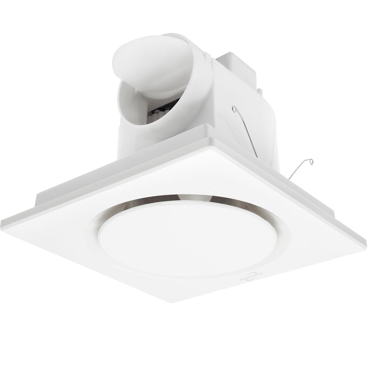 Powereng Bathroom Fan Ultra Quiet Bathroom Ventilation, Exhaust Fan,123Cfm 0.7 Sones 40W,4 Inch Duct Collar,White,9 Inch Opening