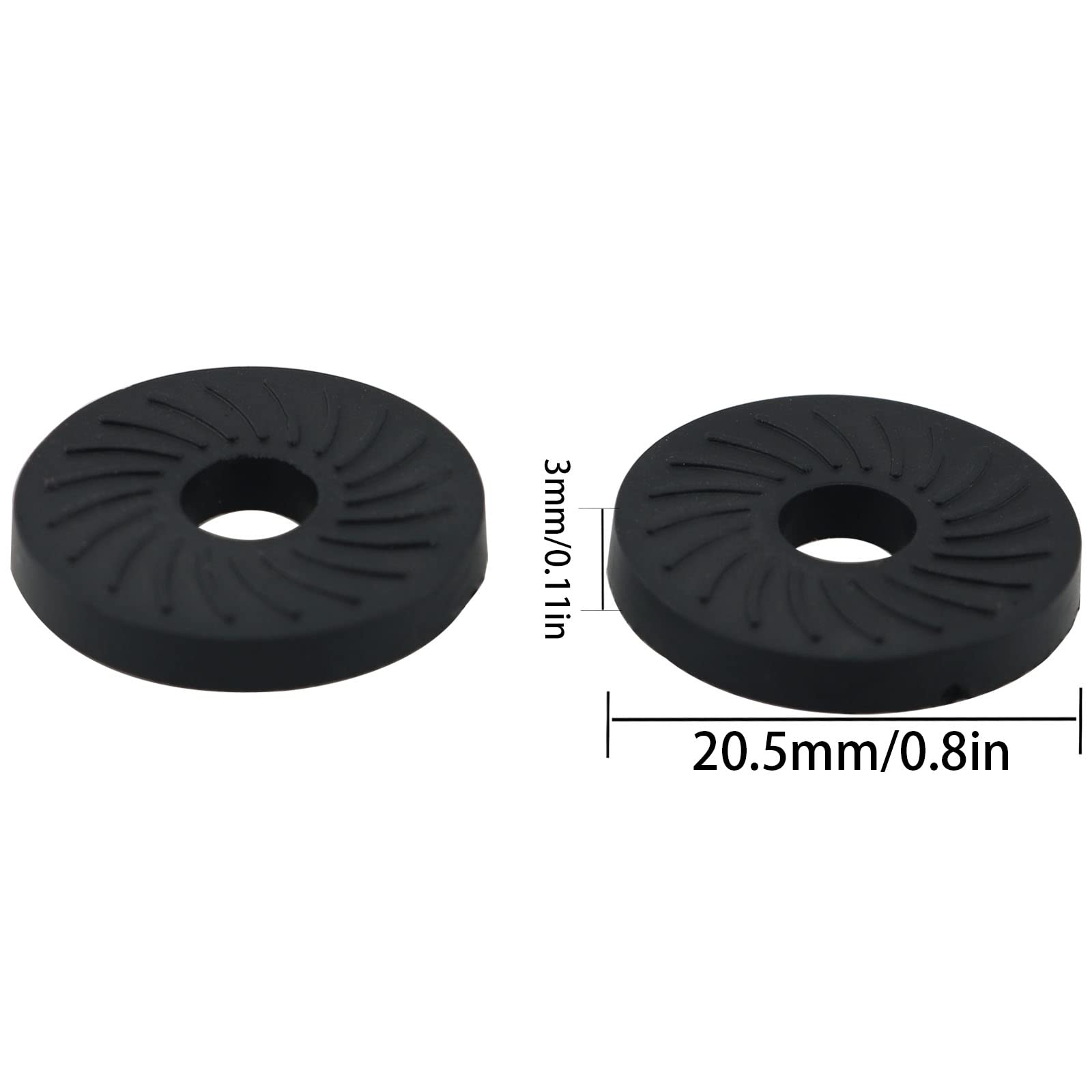 Yhxixi 8Pcs 1/4'' Screw Hole Rubber Pads Rubber Washers Shorten Long Camera Screw Shaft, Enhance Friction