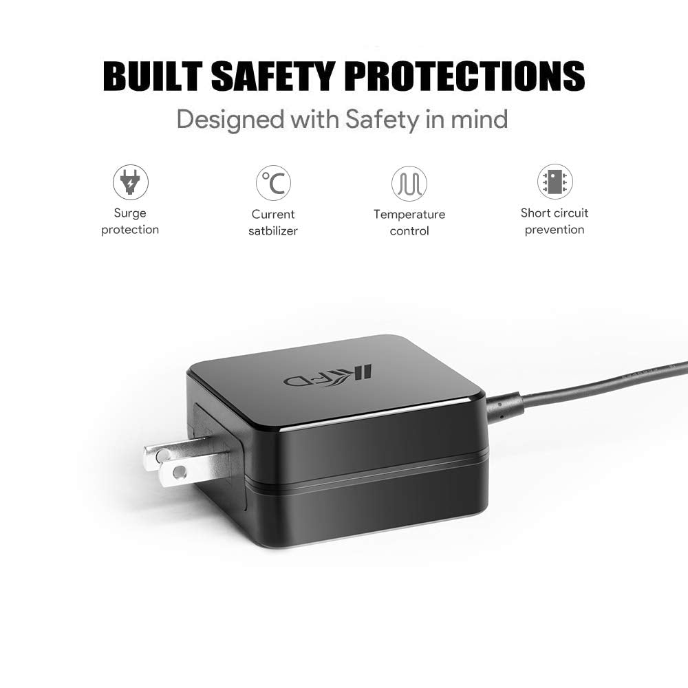 Kfd 19V Ac Adapter Charger For Asus Router Rt Ac88U Ac88U Ac3100 Rt Ac87U Rt Ac87R Rt Ac5300 Rt Ac3200 Rt Ac3100 Gt Ac5300 Rt Ac66U Rt N66U Rt N56U Router Asus Vg278Q Vg279Q Vg245H Monitor Power Cord