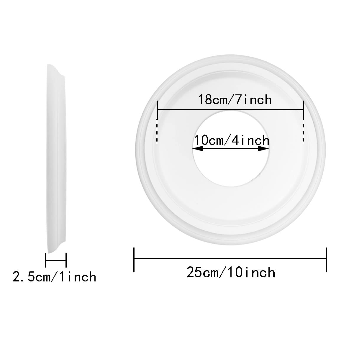 Itrolle Ceiling Medallion Molded Pu Ceiling Medallion Round Ceiling Light Medallions Smooth Finish Ceiling Medallions Backdrop D