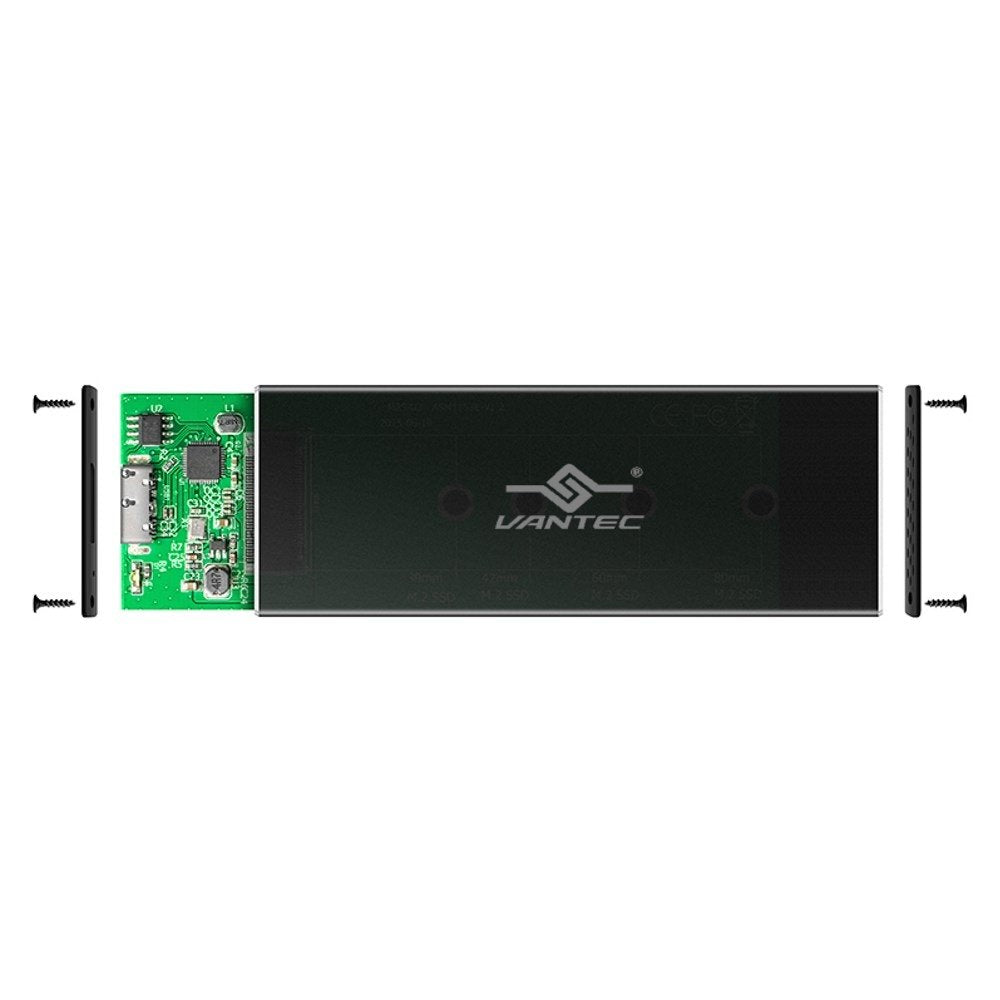 Vantec Nexstar Sx M.2 Ssd To Usb 3.0 Enclosure, Black (Nst M2Sts3 Bk)