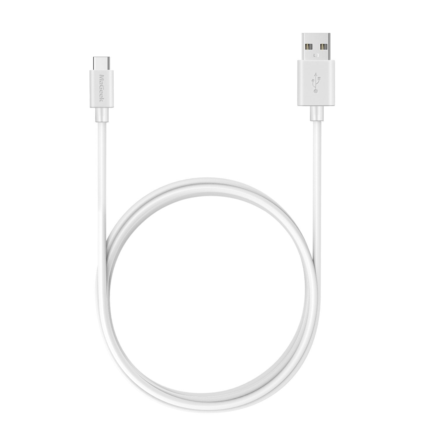 Mageek Usb C To Usb 2.0 Cable (6Ft) Long Cord For Samsung Galaxy S20 S10 / Note 8, Lg V20 And More (White)