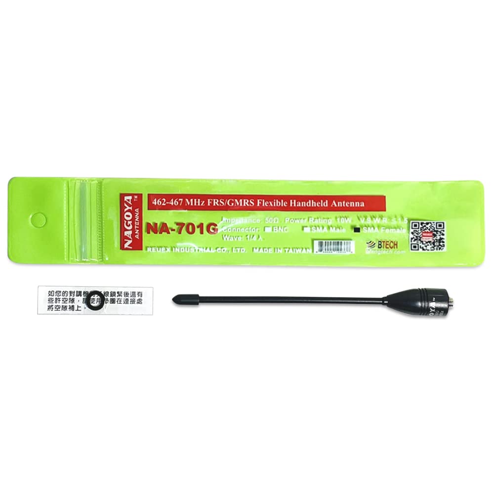 Authentic Genuine Nagoya Na-701G 5.5-Inch Whip Gmrs (462Mhz) Antenna Sma-Female For Btech And Baofeng Radios