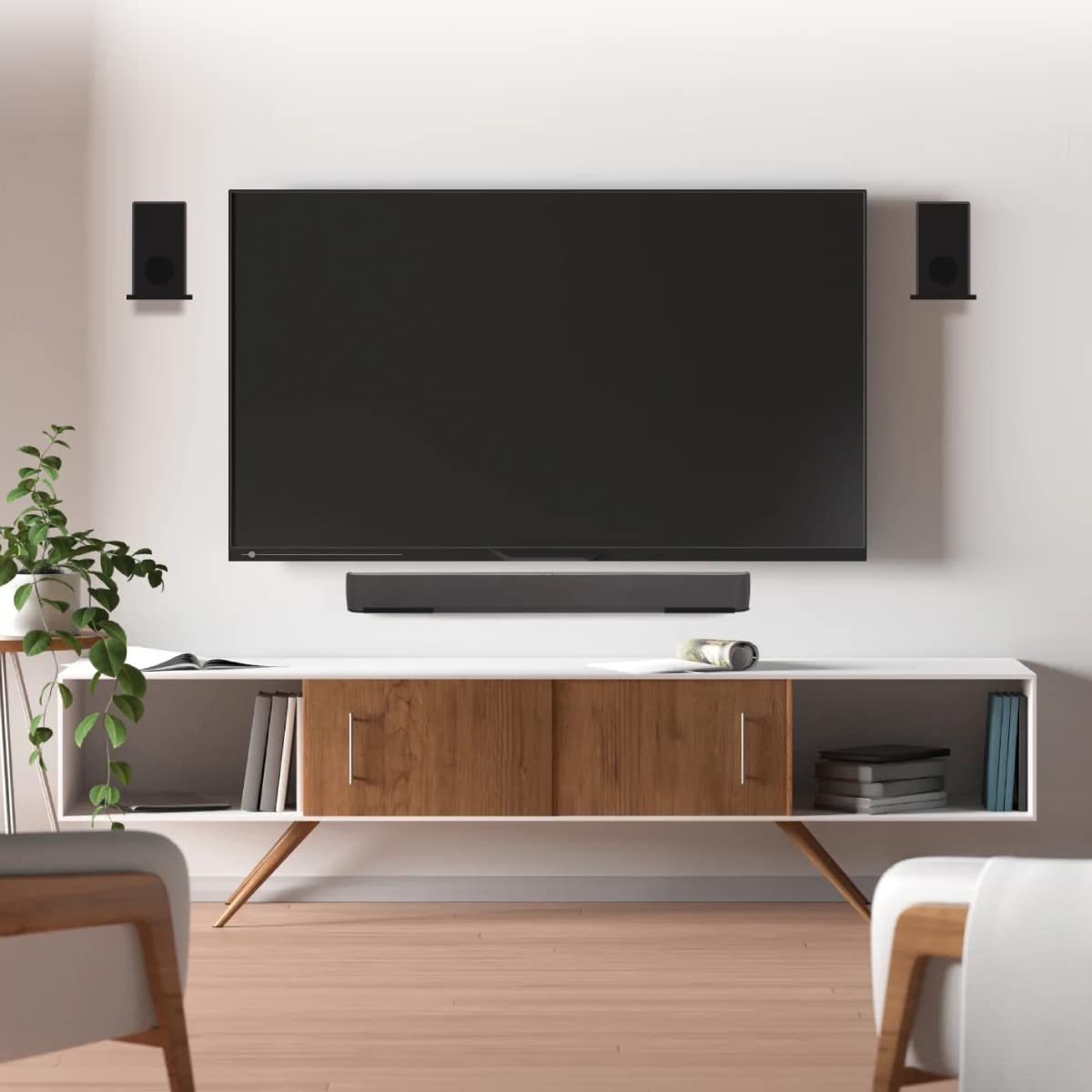 Hangman No Stud Surround Sound Mounting Kit No Drill Sound Bar Hanger Drywall Speaker Shelf Ssmk