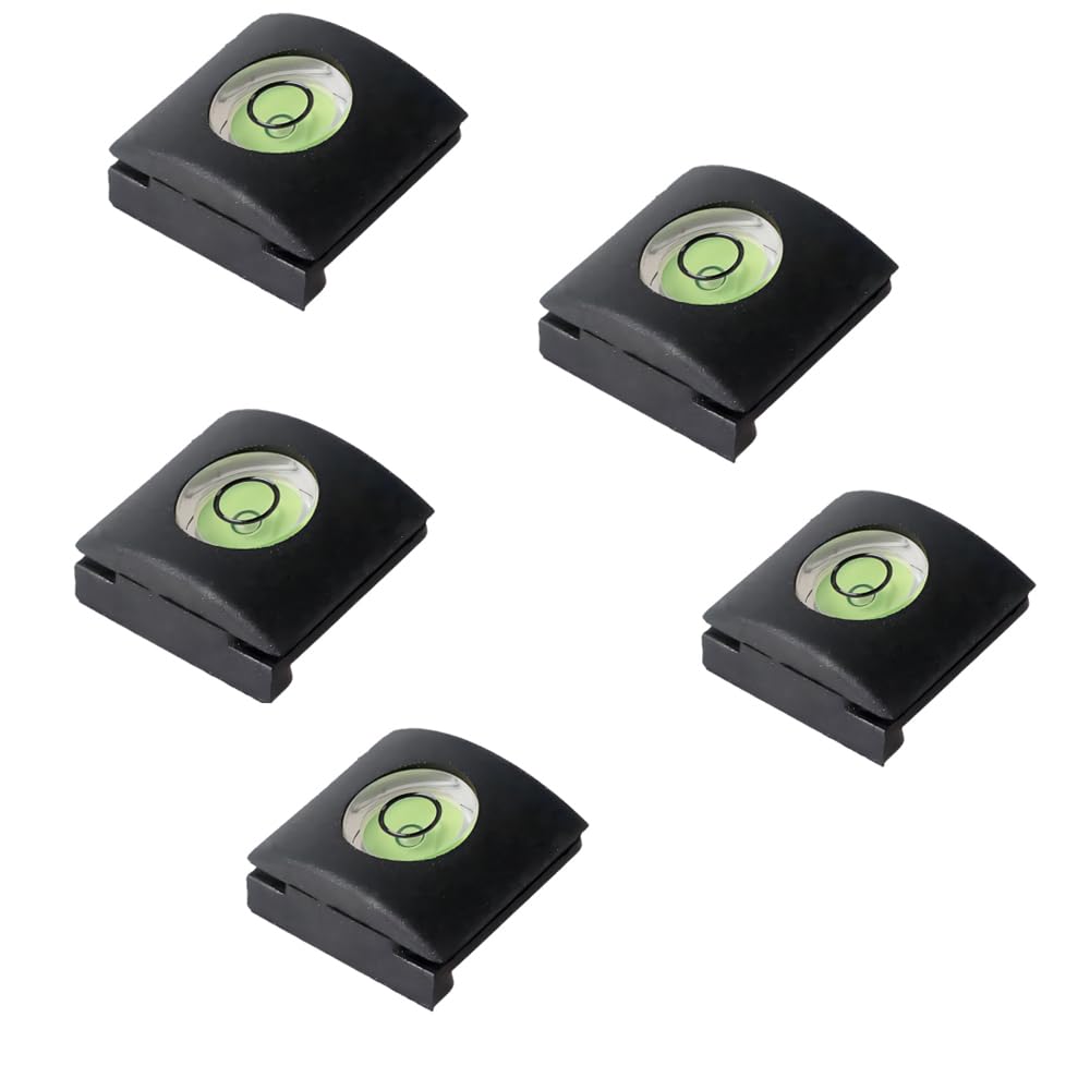 Zostland Practical Slr Camera Hot Shoe Boot Cover Cap, Bubble Level Shoe Protector,Compatible With Sony Fuji Canon Nikon Pentax 