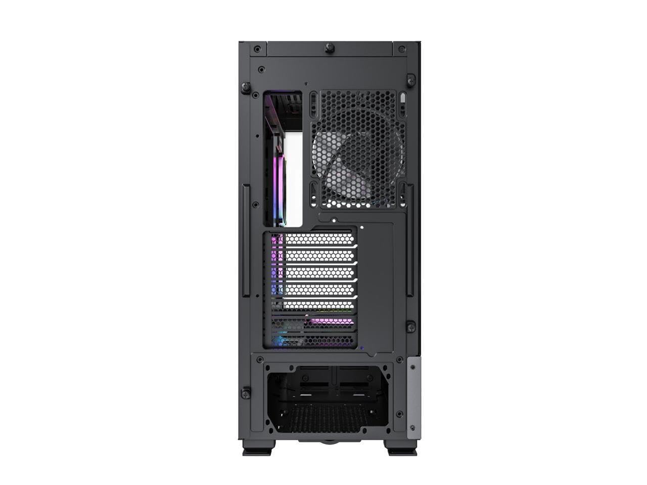 Montech Sky Two, Dual Tempered Glass, 4X Pwm Argb Fans Pre-Installed, Atx Gaming Mid Tower Computer Case, Type C, High Airflow P