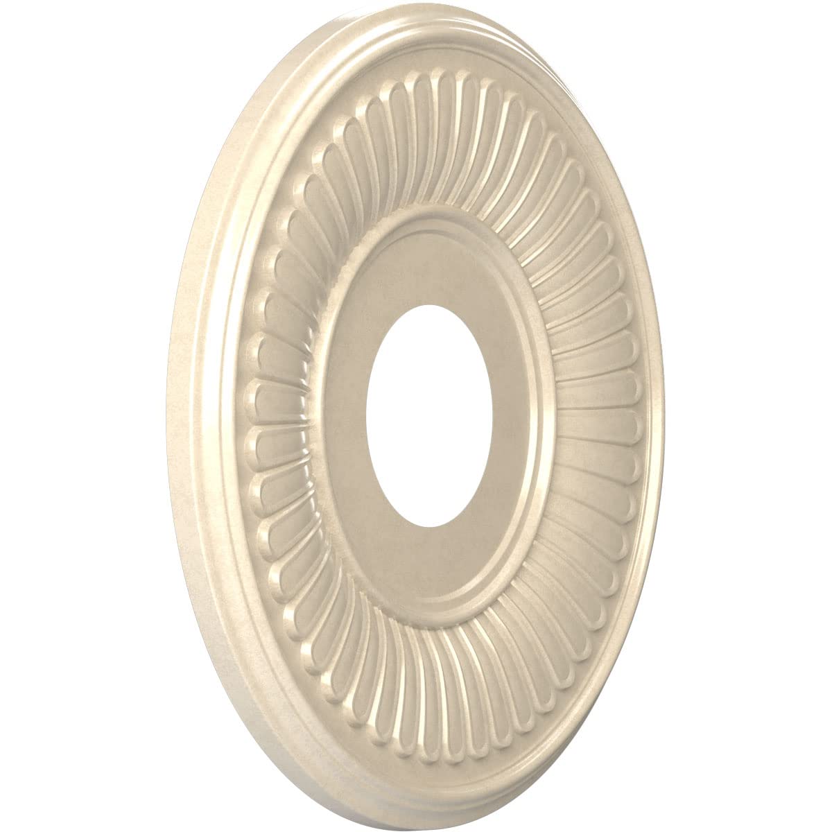 Ekena Millwork Cmp13Beepe Berkshire Thermoformed Pvc Ceiling Medallion (Fits Canopies Up To 5 3/4), 13Od X 3 1/2Id X 3/4P, Unive
