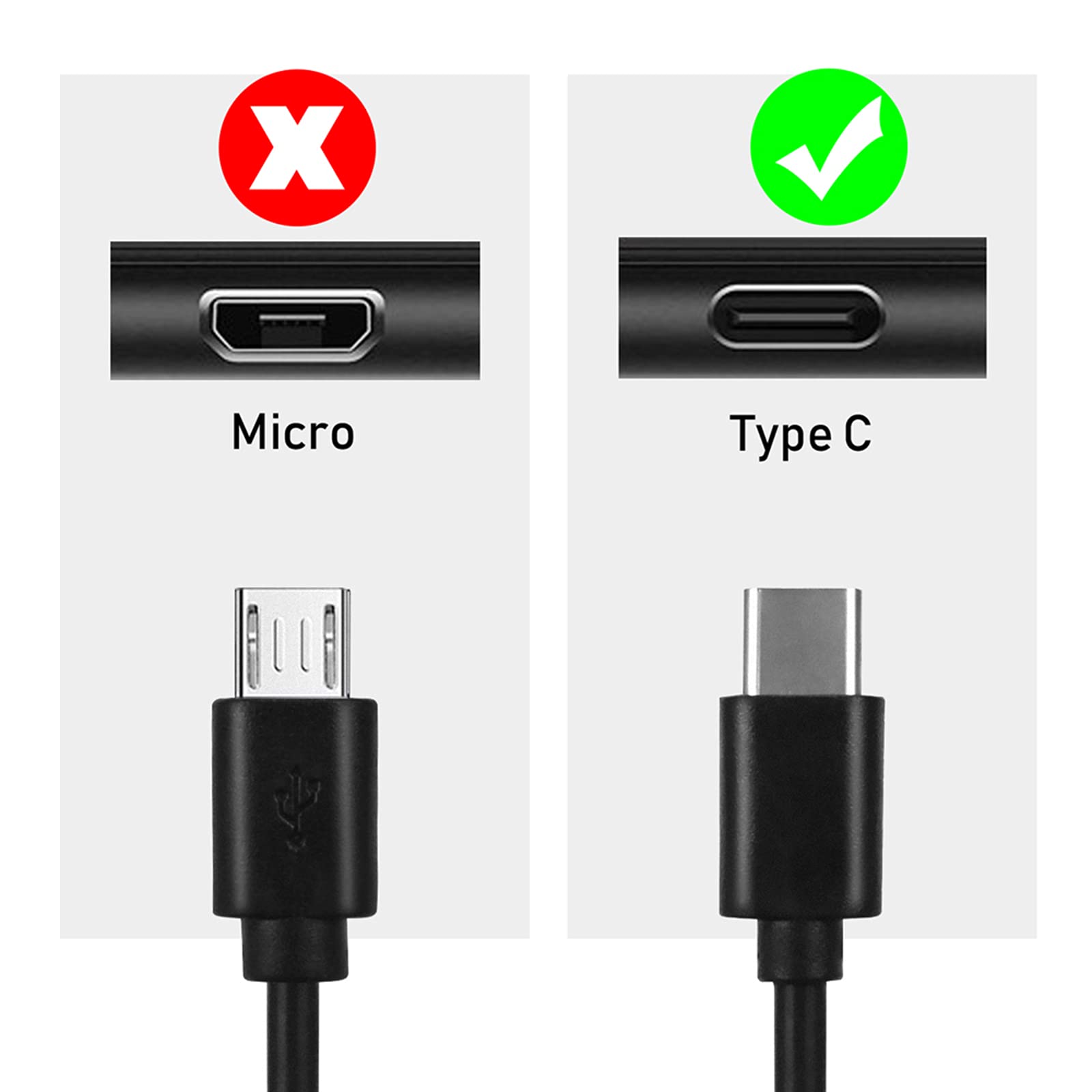 Usb Type C 5V3A Fast Charger For Samsung Galaxy Tab S9 S8 S7, S6, S5E, S4, S3, Tab A7 10.4'', A9+ 12.4'', A8 10.5'' Tab A 10.1 S