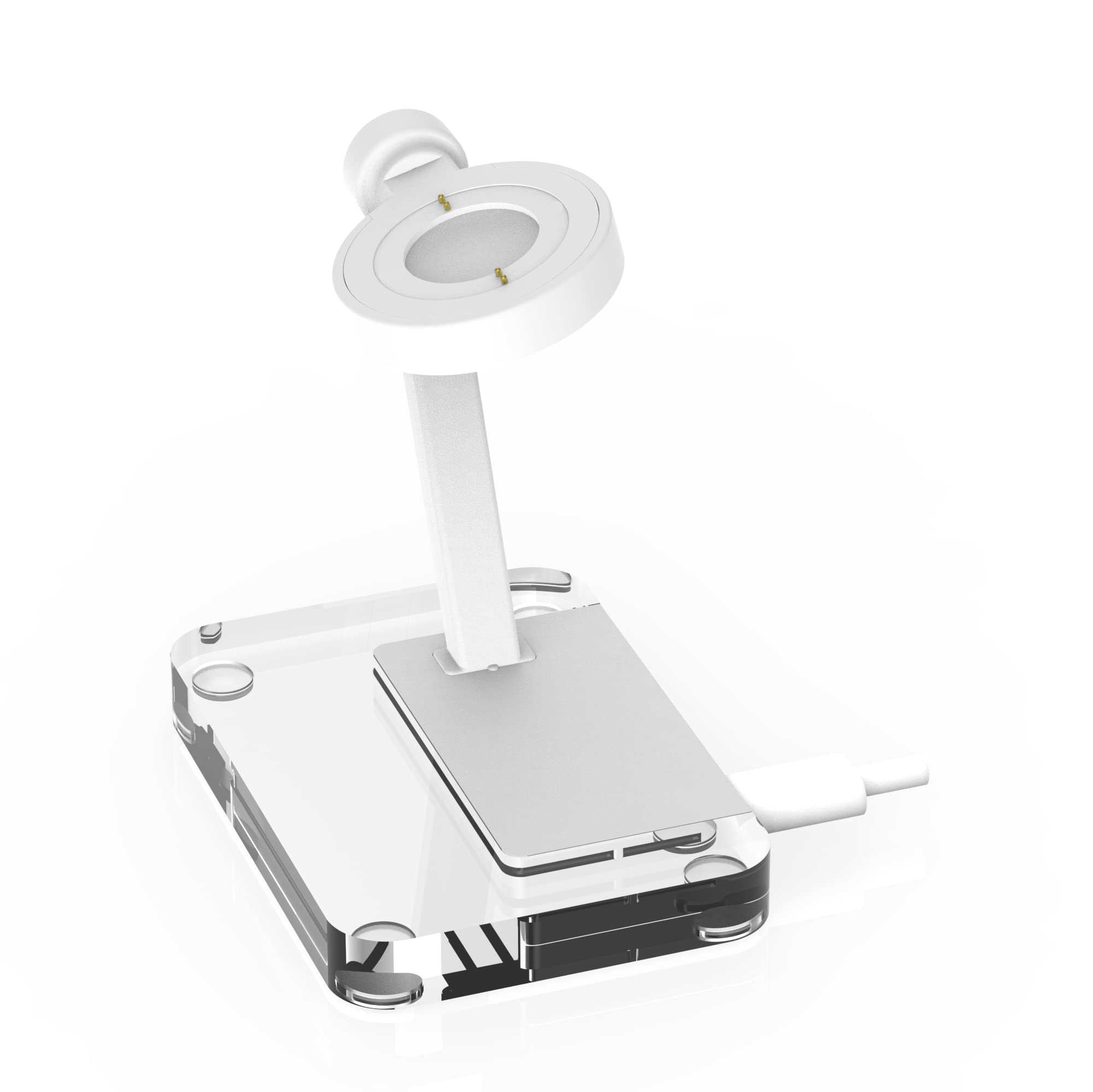 Watch Charger For Fossil Gen 6,6 Hybird/Gen 5/5E,Gen 4,Charging Stand For Fossil/Mk/Skagen/Emporio Armani Heartrate Smartwatch,W