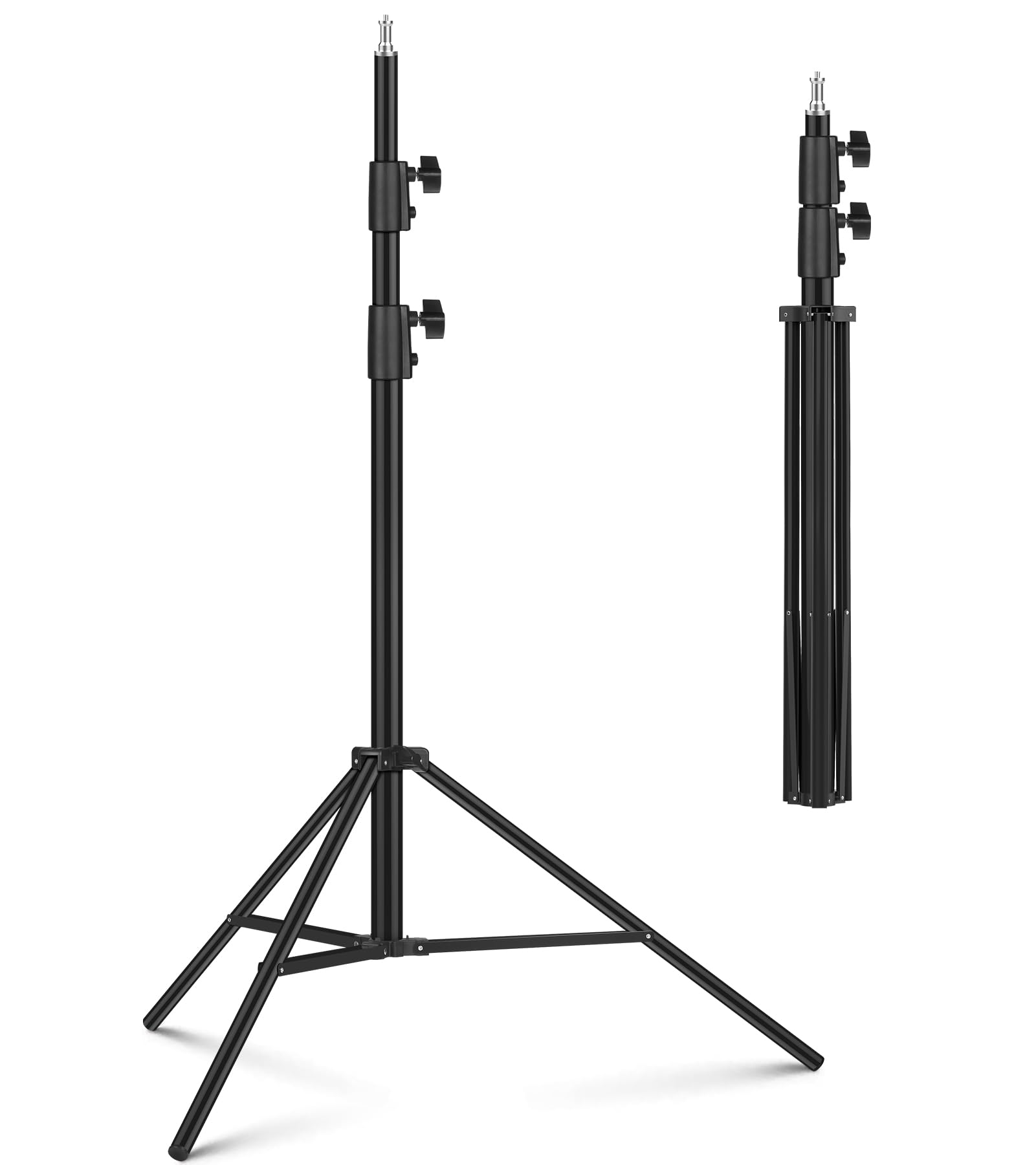 Photography Light Stand 9.2Ft/110'', Sdfghj Heavy Duty Light Stand Aluminum Alloy Spring Cushioned Tripod For Ring Lights, Strob