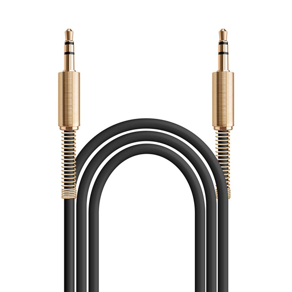 JacobsParts 2-Pack 3ft Aux Cable 3.5mm 1/8' Male to Male Stereo Auxiliary Audio Cord (Black)