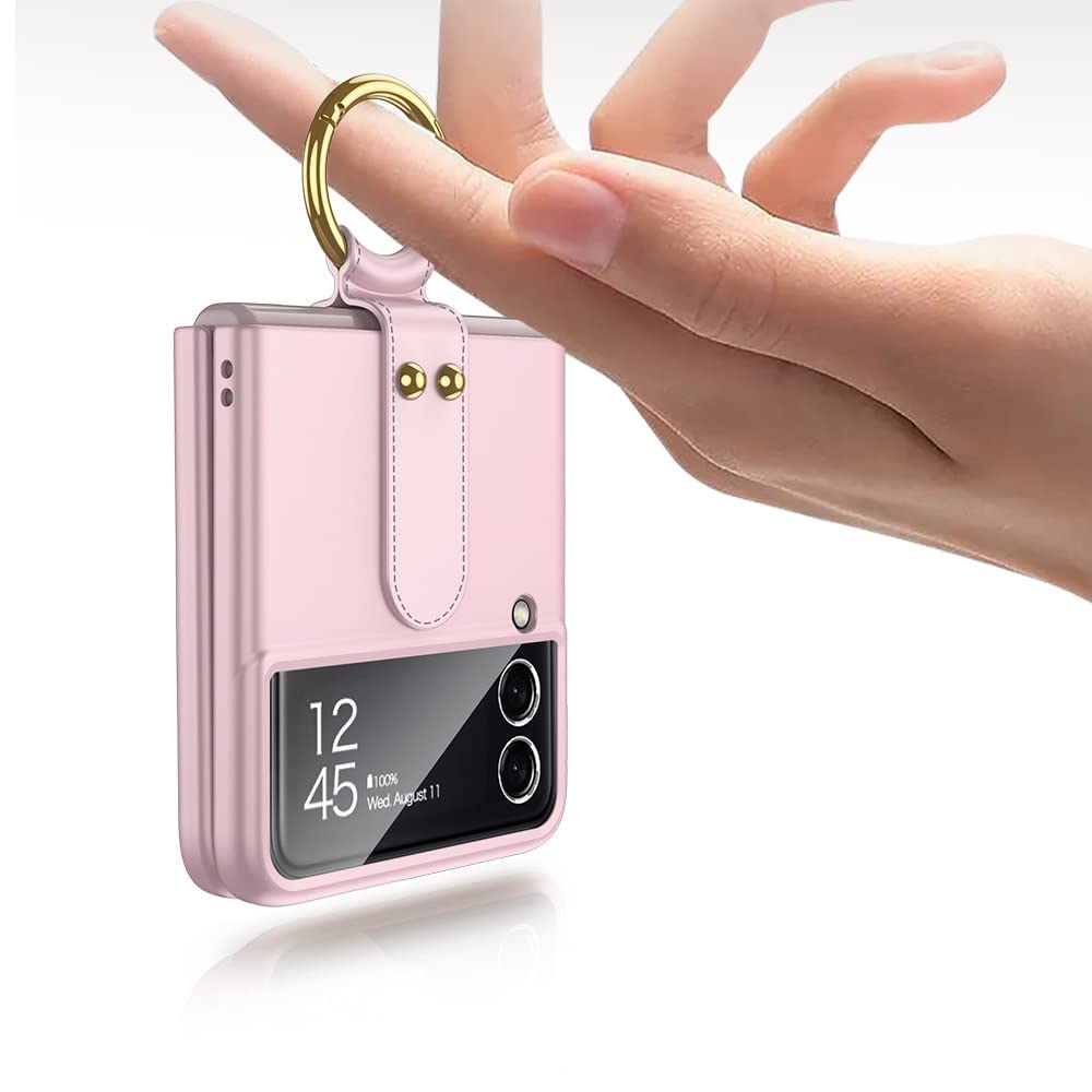 Daluz Design For Samsung Z Flip 3 5G Case, Ultra Thin Samsung Galaxy Z Flip 3 Case With Ring, Matte Hard Pc Protective Cover For