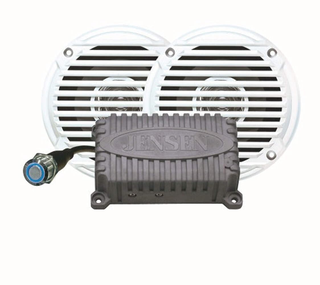 2-Channel Bluetooth Amplifier And Pair Of 5'' Waterproof Speakers,WBEEAB00AQVV9E4