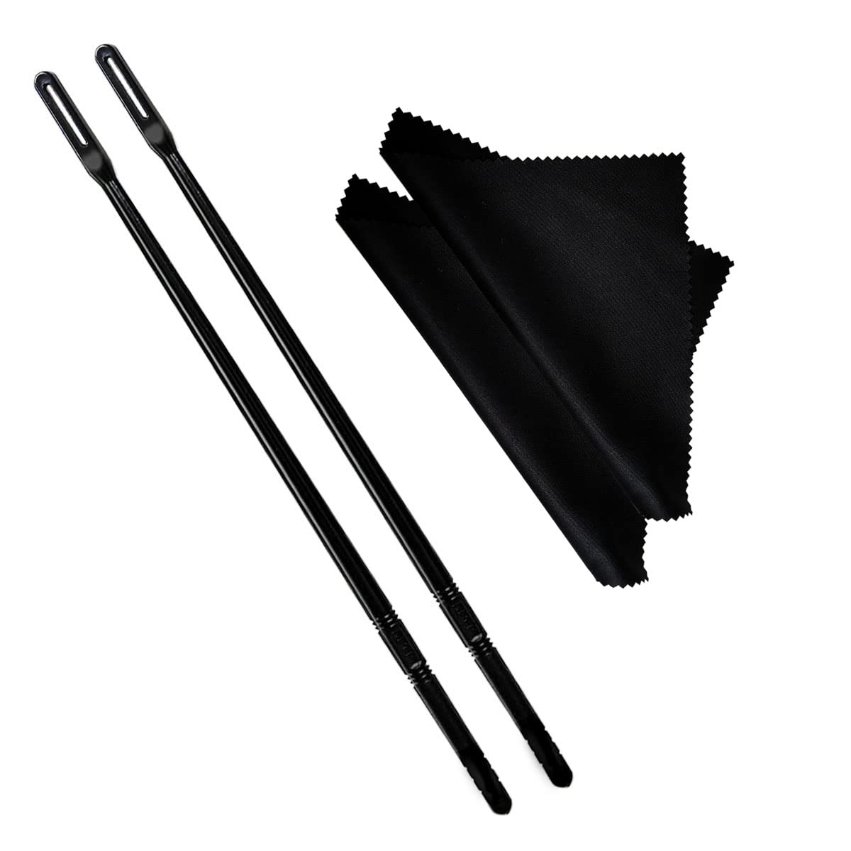 2 Sets Flute Cleaning Rod And Cloth, Flute Cleaning Kit, Flute Cleaning Rod And Flute Cleaning Cloth, Cleaning Swabs Flute Clean